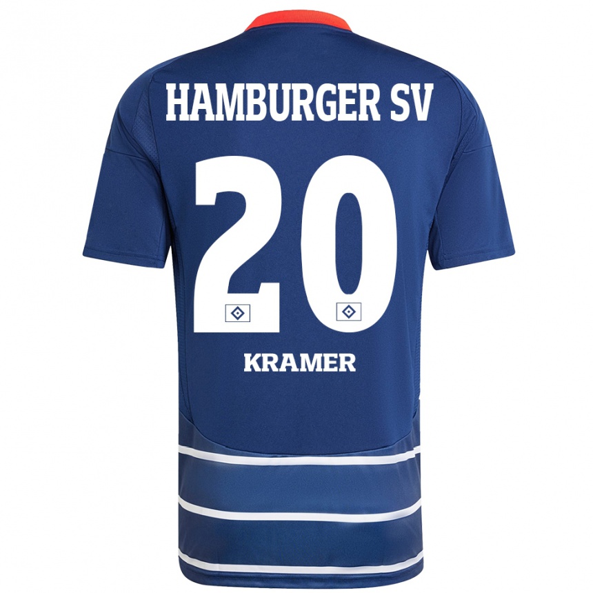 Hombre Fútbol Camiseta Timon Kramer #20 Azul Oscuro 2ª Equipación 2024/25 México