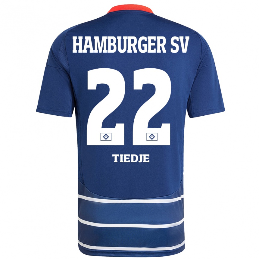 Hombre Fútbol Camiseta Patrick Tiedje #22 Azul Oscuro 2ª Equipación 2024/25 México