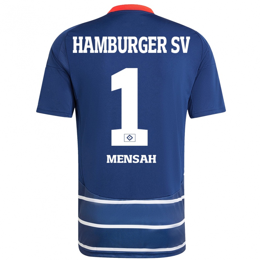 Hombre Fútbol Camiseta Steven Mensah #1 Azul Oscuro 2ª Equipación 2024/25 México