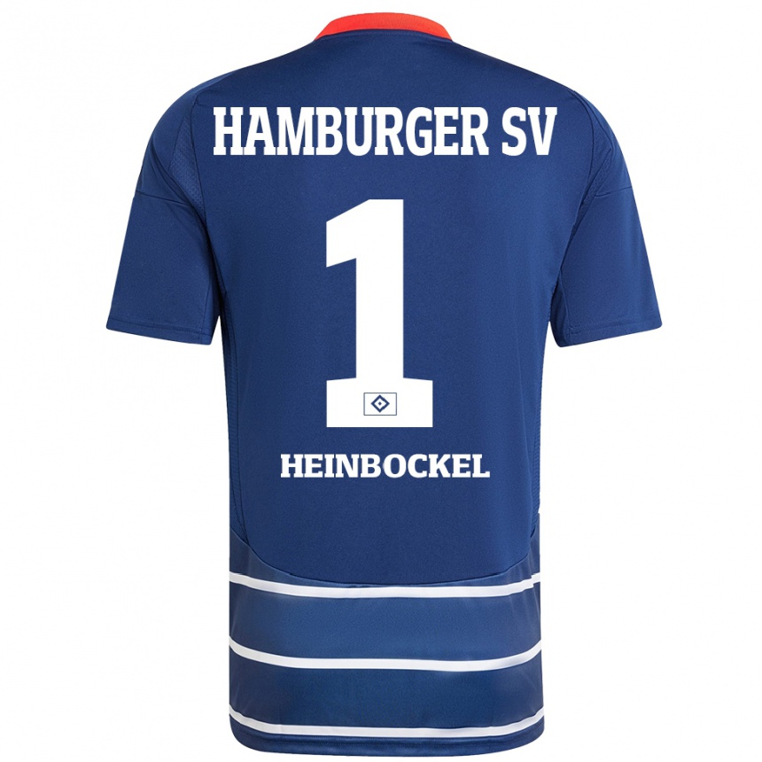 Hombre Fútbol Camiseta Simon Heinbockel #1 Azul Oscuro 2ª Equipación 2024/25 México