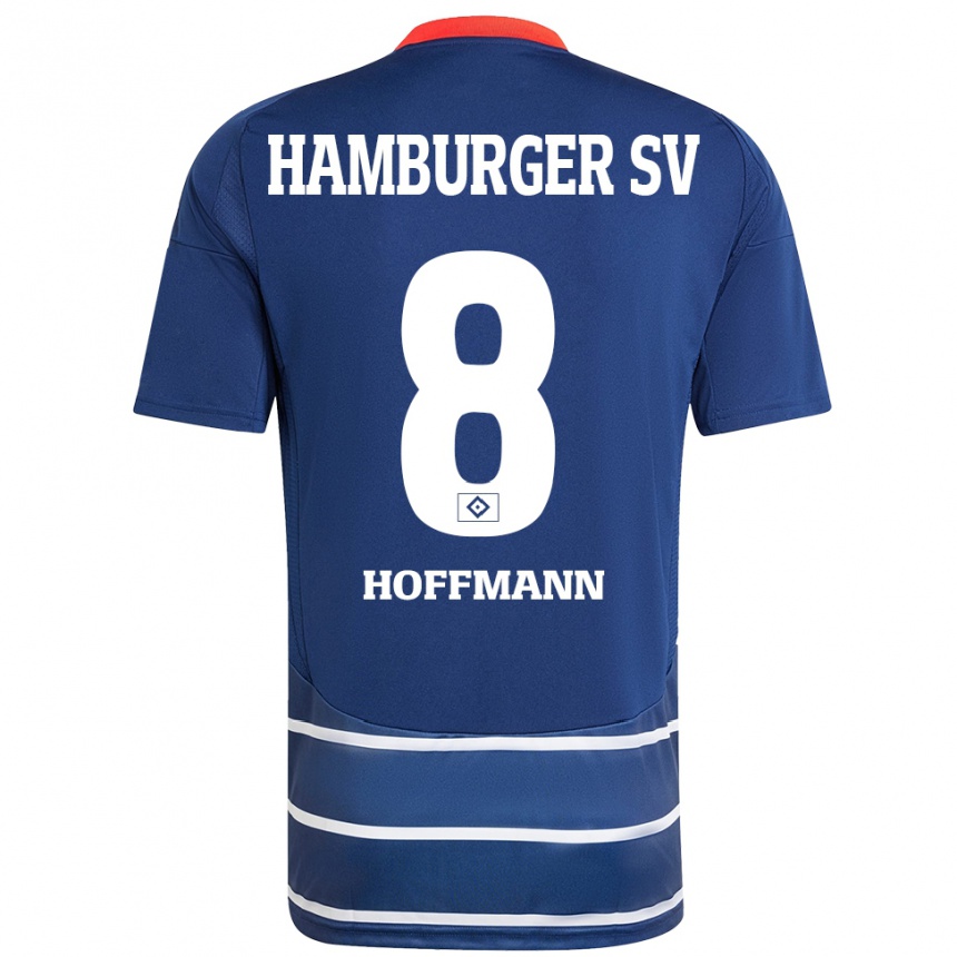 Hombre Fútbol Camiseta Nick Hoffmann #8 Azul Oscuro 2ª Equipación 2024/25 México