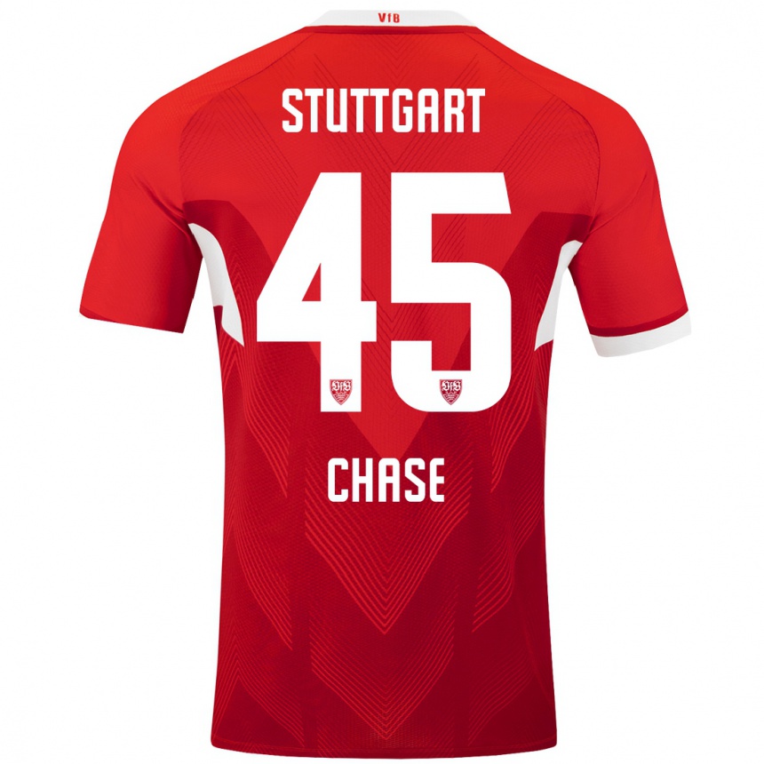 Hombre Fútbol Camiseta Anrie Chase #45 Rojo Blanco 2ª Equipación 2024/25 México