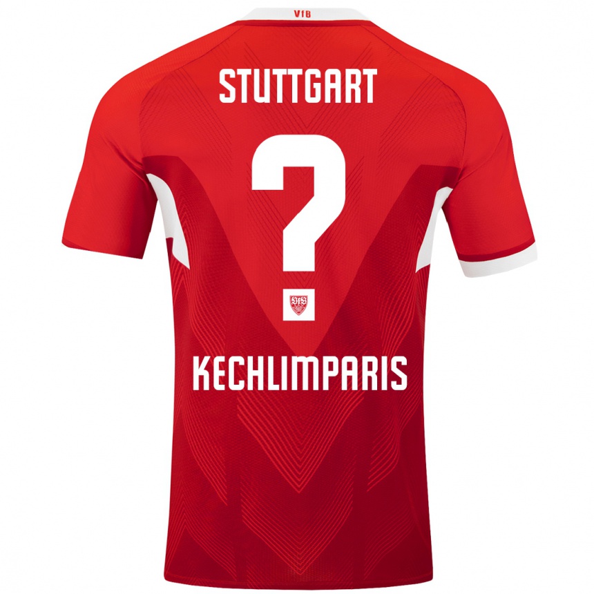 Hombre Fútbol Camiseta Ioannis Kechlimparis #0 Rojo Blanco 2ª Equipación 2024/25 México