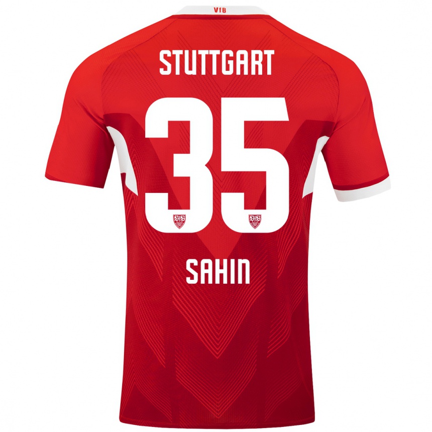 Hombre Fútbol Camiseta Mehmet Sahin #35 Rojo Blanco 2ª Equipación 2024/25 México