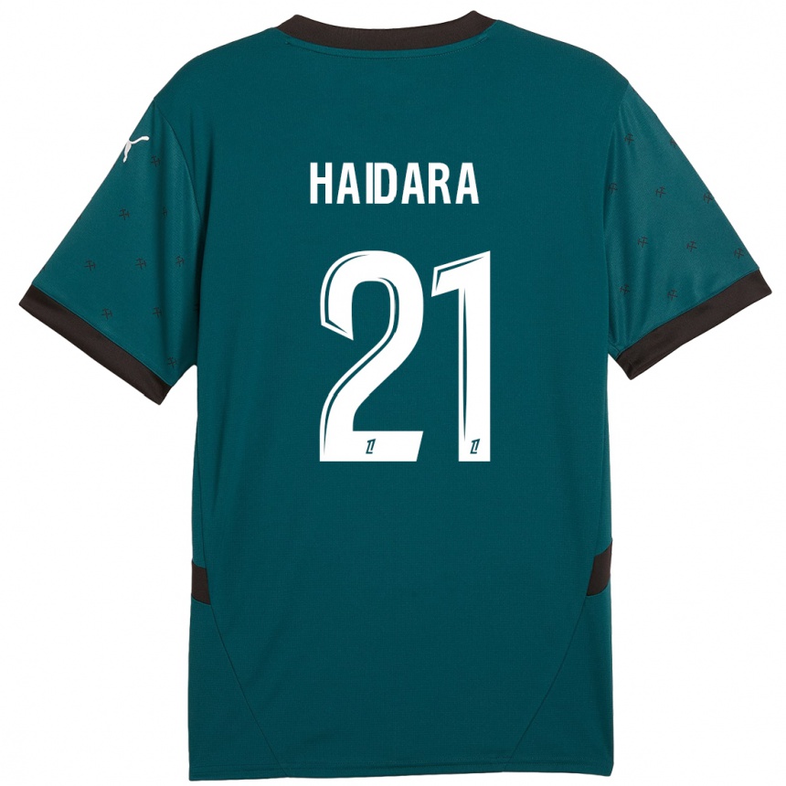 Hombre Fútbol Camiseta Massadio Haidara #21 Verde Oscuro 2ª Equipación 2024/25 México