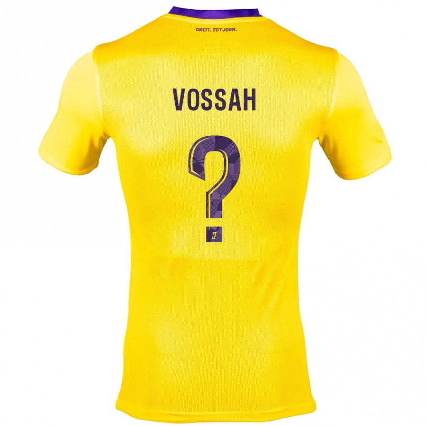 Hombre Fútbol Camiseta Alexis Vossah #0 Amarillo Morado 2ª Equipación 2024/25 México