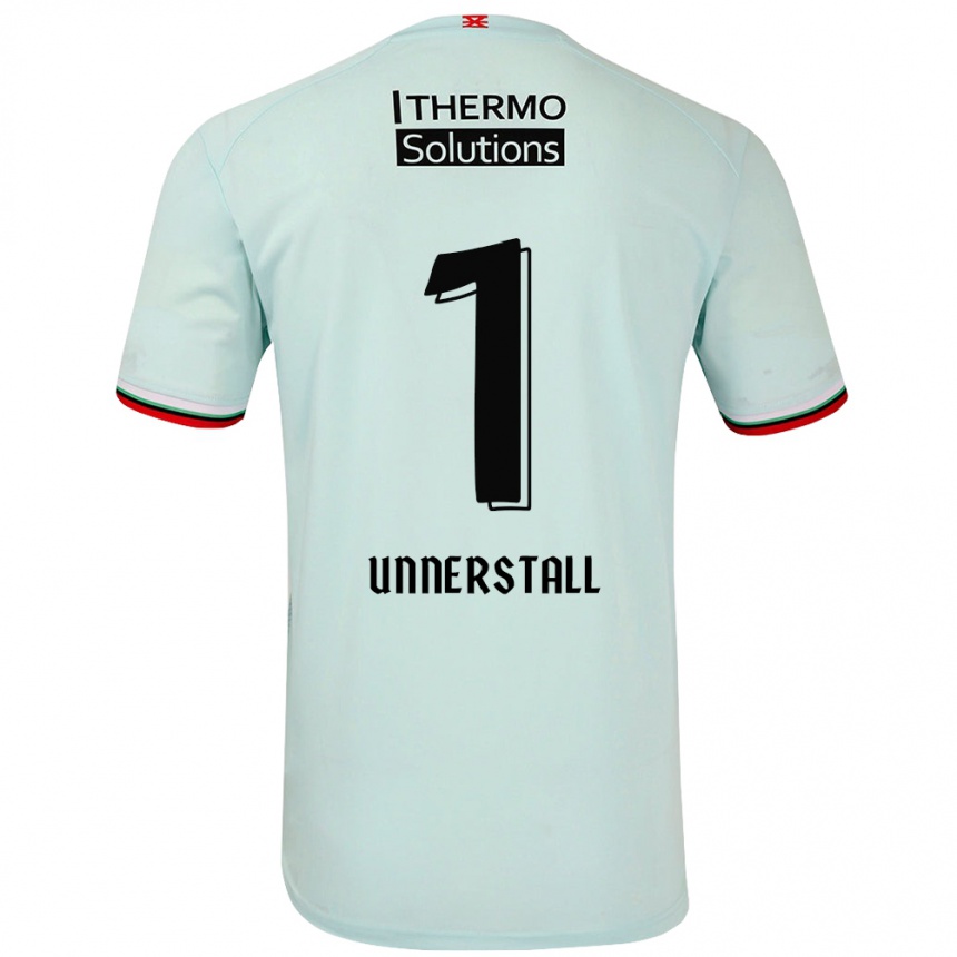 Hombre Fútbol Camiseta Lars Unnerstall #1 Verde Claro 2ª Equipación 2024/25 México