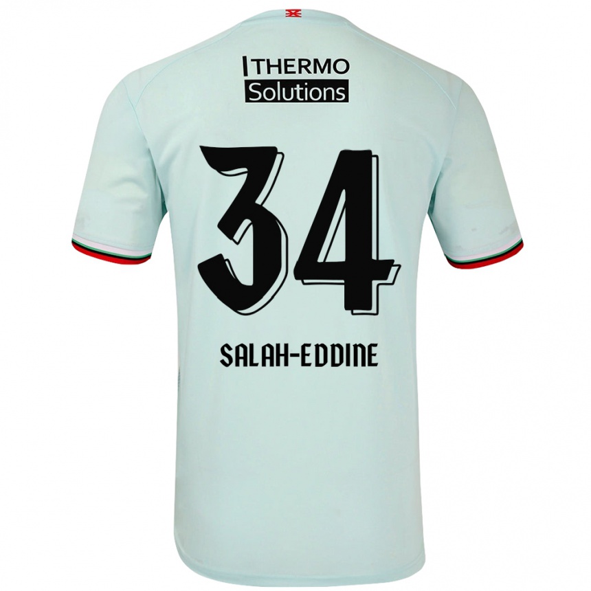 Hombre Fútbol Camiseta Anass Salah-Eddine #34 Verde Claro 2ª Equipación 2024/25 México