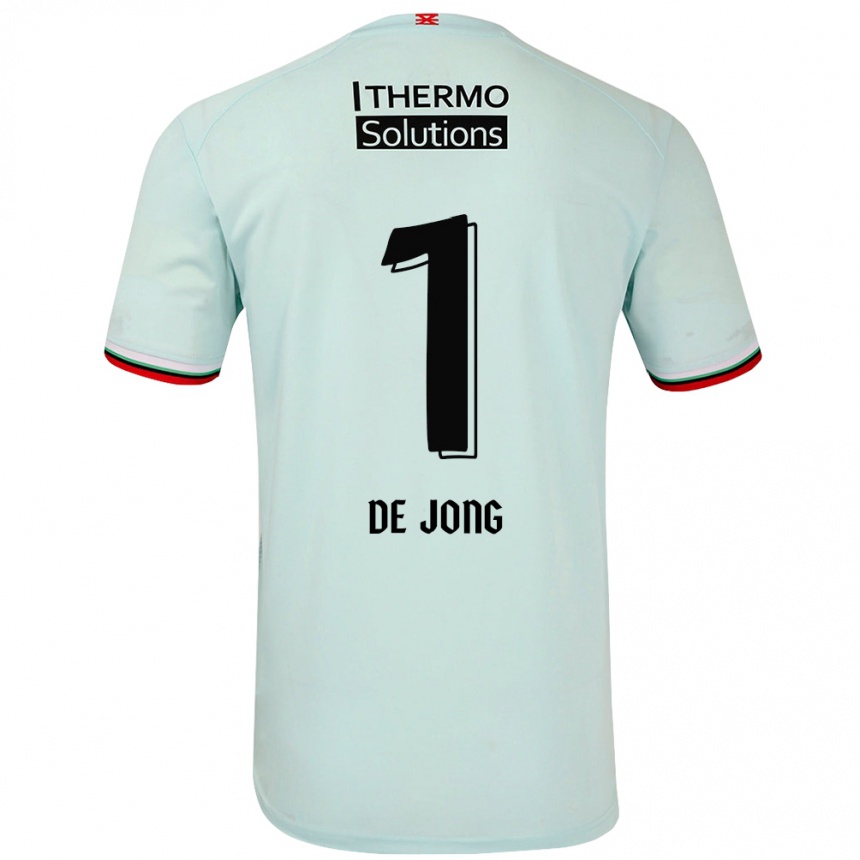 Hombre Fútbol Camiseta Daniëlle De Jong #1 Verde Claro 2ª Equipación 2024/25 México