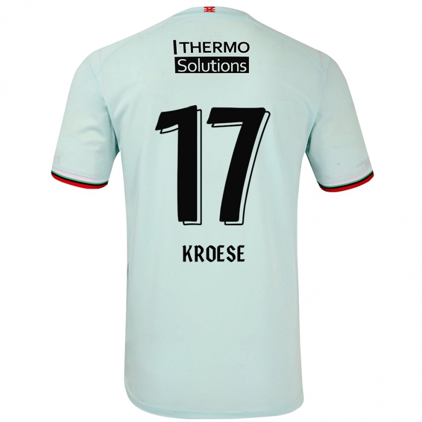 Hombre Fútbol Camiseta Fieke Kroese #17 Verde Claro 2ª Equipación 2024/25 México