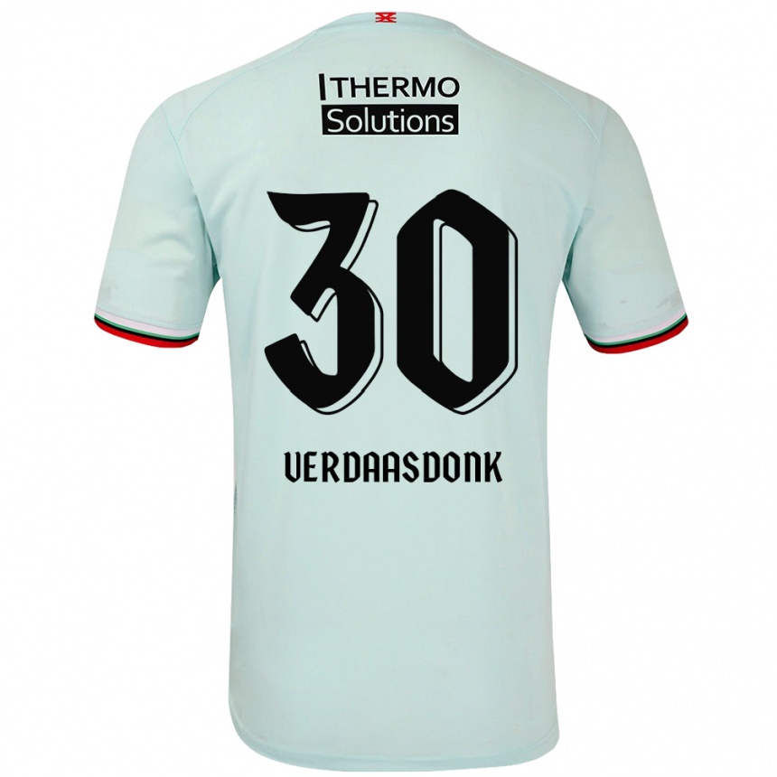 Hombre Fútbol Camiseta Suus Verdaasdonk #30 Verde Claro 2ª Equipación 2024/25 México