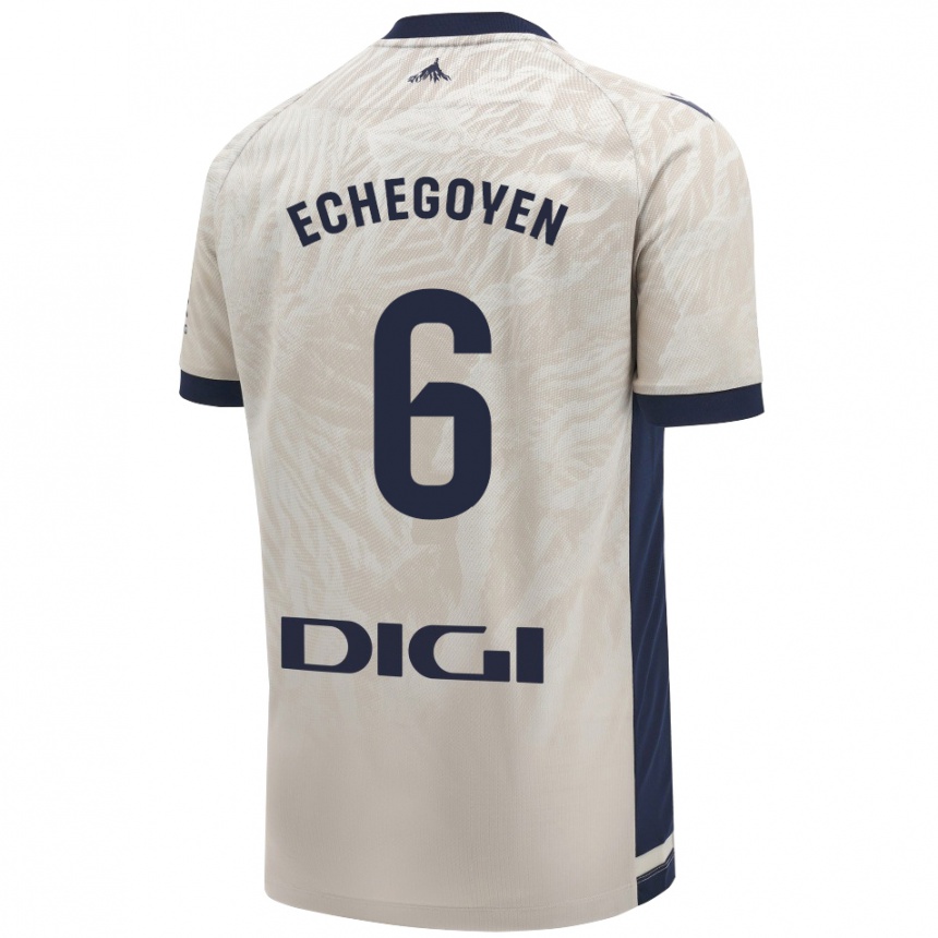 Hombre Fútbol Camiseta Mauro Echegoyen #6 Gris Claro 2ª Equipación 2024/25 México