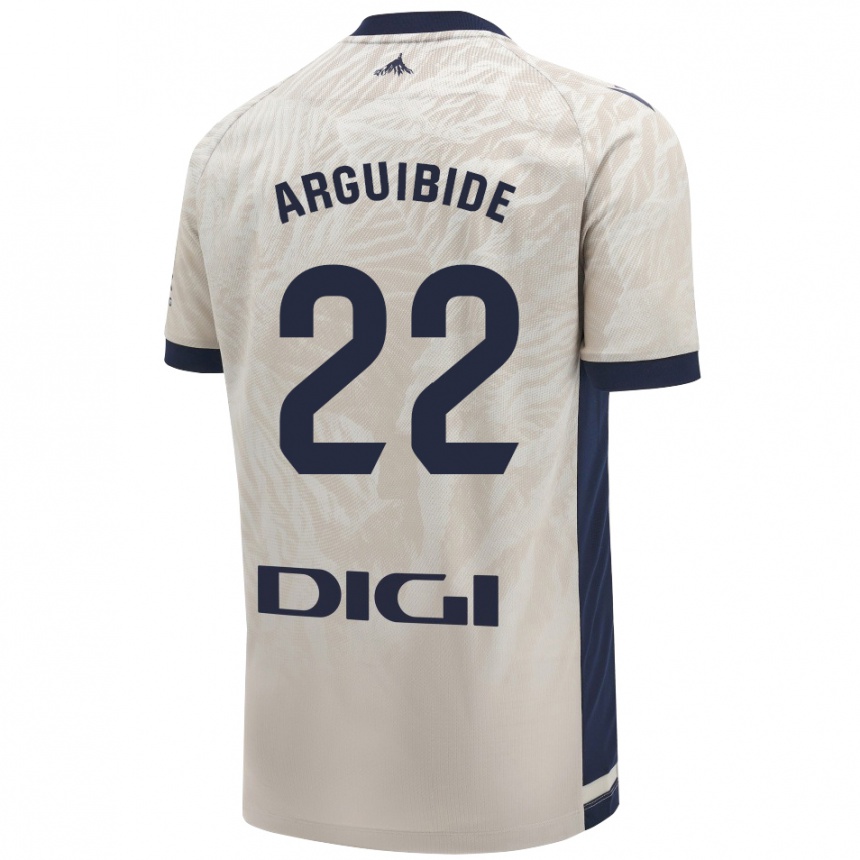 Hombre Fútbol Camiseta Iñigo Arguibide #22 Gris Claro 2ª Equipación 2024/25 México