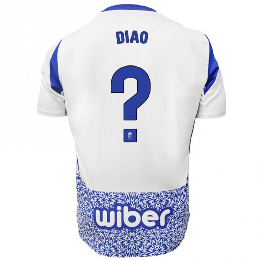 Hombre Fútbol Camiseta Siren Diao #0 Blanco Azul 2ª Equipación 2024/25 México