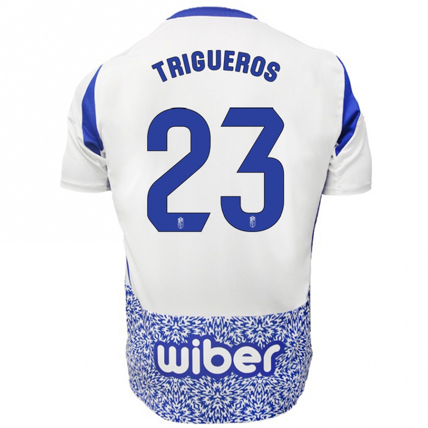 Hombre Fútbol Camiseta Manu Trigueros #23 Blanco Azul 2ª Equipación 2024/25 México