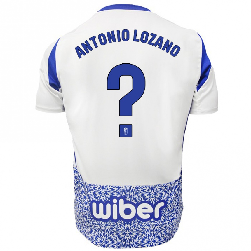 Hombre Fútbol Camiseta José Antonio Lozano #0 Blanco Azul 2ª Equipación 2024/25 México