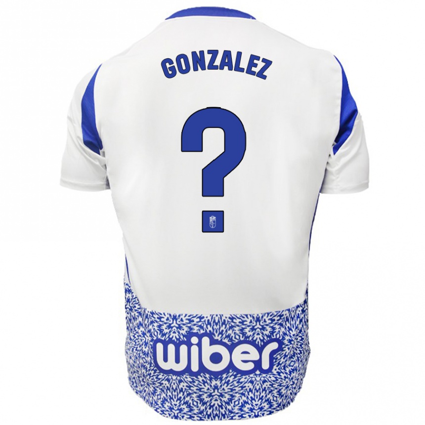 Hombre Fútbol Camiseta Paco González #0 Blanco Azul 2ª Equipación 2024/25 México