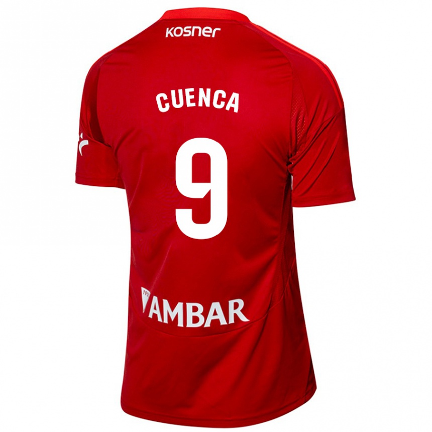 Hombre Fútbol Camiseta Marcos Cuenca #9 Blanco Azul 2ª Equipación 2024/25 México