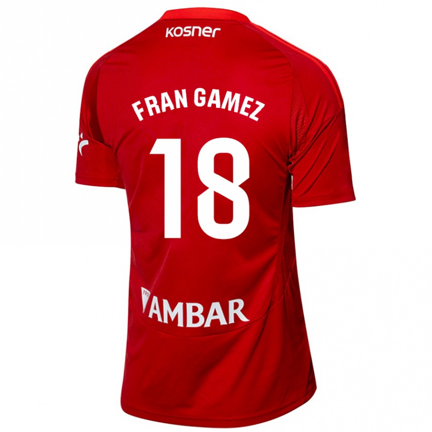 Hombre Fútbol Camiseta Fran Gámez #18 Blanco Azul 2ª Equipación 2024/25 México