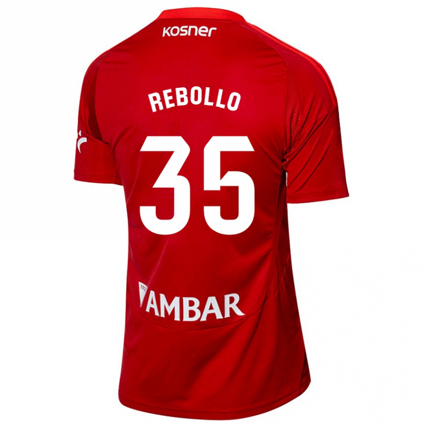 Hombre Fútbol Camiseta Dani Rebollo #35 Blanco Azul 2ª Equipación 2024/25 México