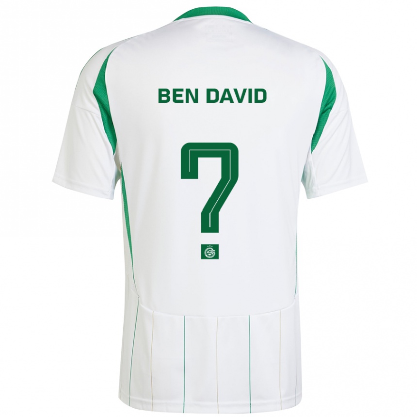 Hombre Fútbol Camiseta Shay Ben David #0 Blanco Verde 2ª Equipación 2024/25 México