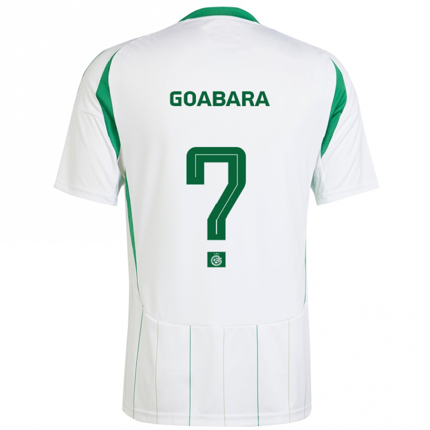 Hombre Fútbol Camiseta Ibrahim Goabara #0 Blanco Verde 2ª Equipación 2024/25 México