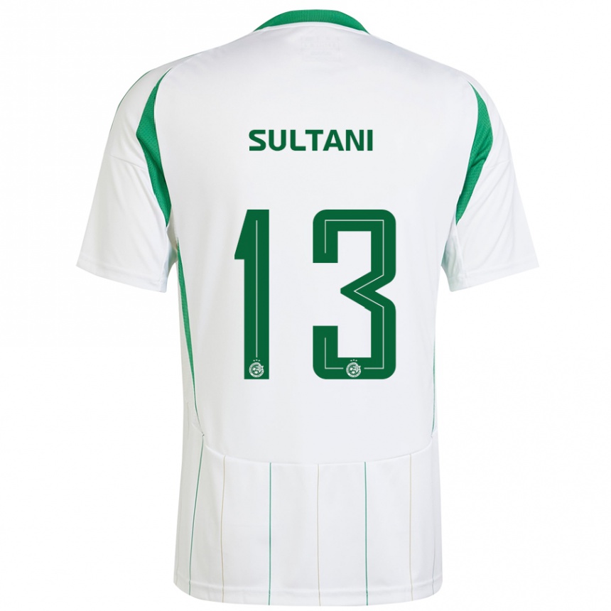 Hombre Fútbol Camiseta Tomás Sultani #13 Blanco Verde 2ª Equipación 2024/25 México