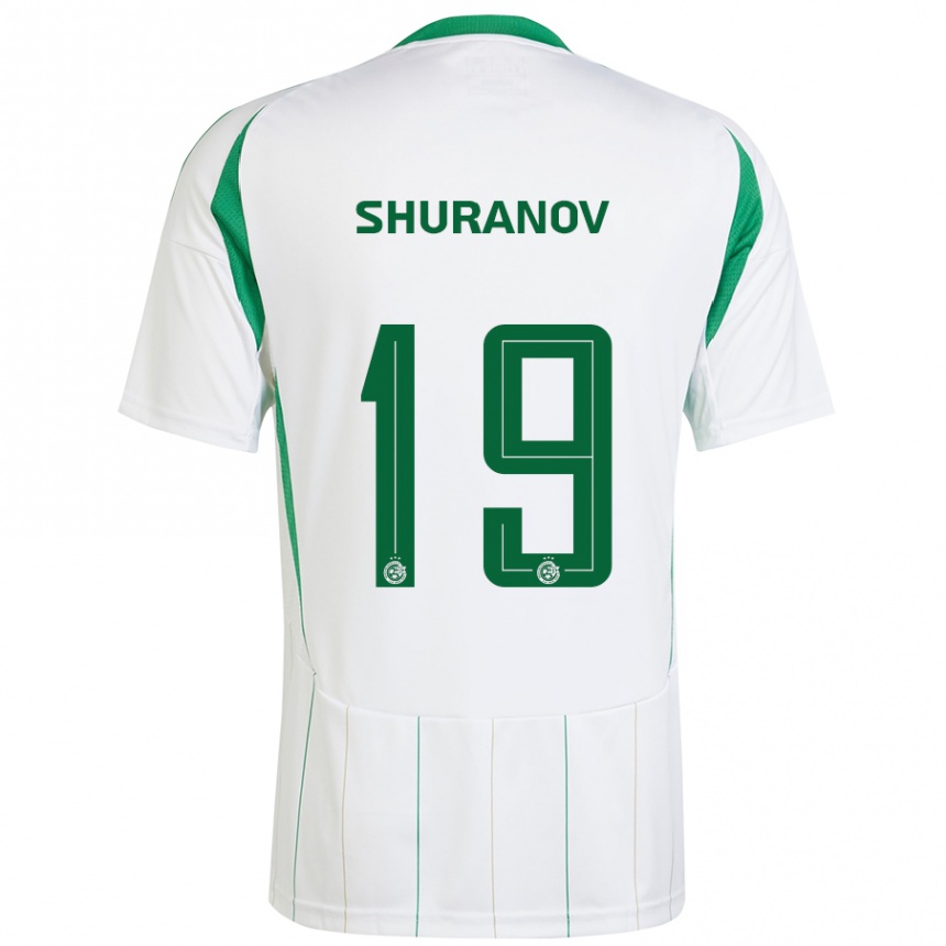 Hombre Fútbol Camiseta Erik Shuranov #19 Blanco Verde 2ª Equipación 2024/25 México