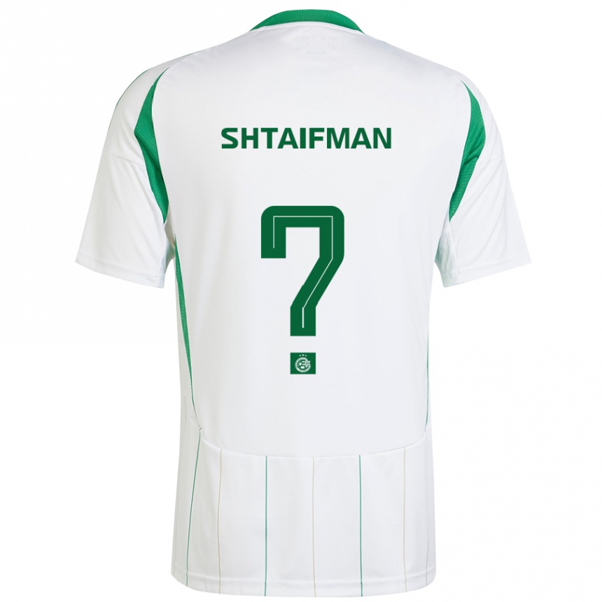 Hombre Fútbol Camiseta Noam Shtaifman #0 Blanco Verde 2ª Equipación 2024/25 México