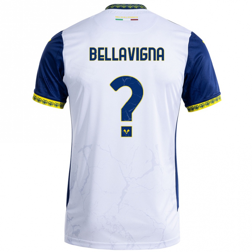 Hombre Fútbol Camiseta Marco Bellavigna #0 Blanco Azul 2ª Equipación 2024/25 México