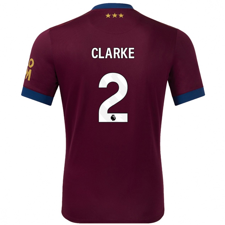 Hombre Fútbol Camiseta Harry Clarke #2 Marrón 2ª Equipación 2024/25 México