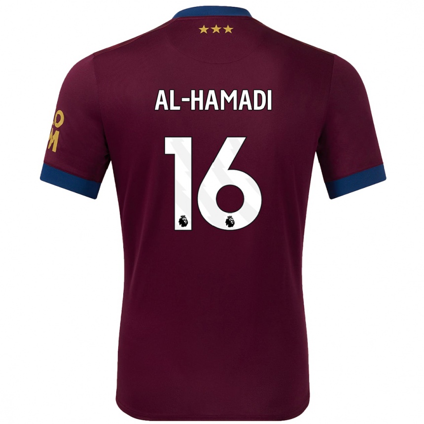 Hombre Fútbol Camiseta Ali Al-Hamadi #16 Marrón 2ª Equipación 2024/25 México