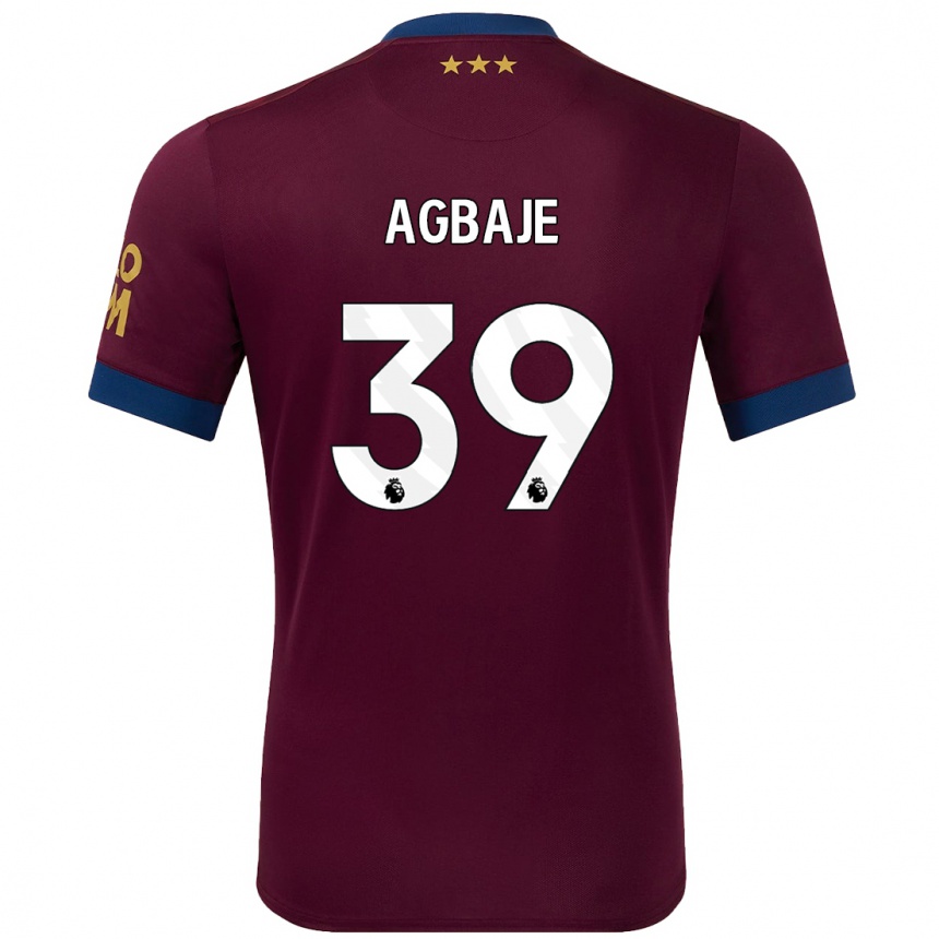 Hombre Fútbol Camiseta Edwin Agbaje #39 Marrón 2ª Equipación 2024/25 México