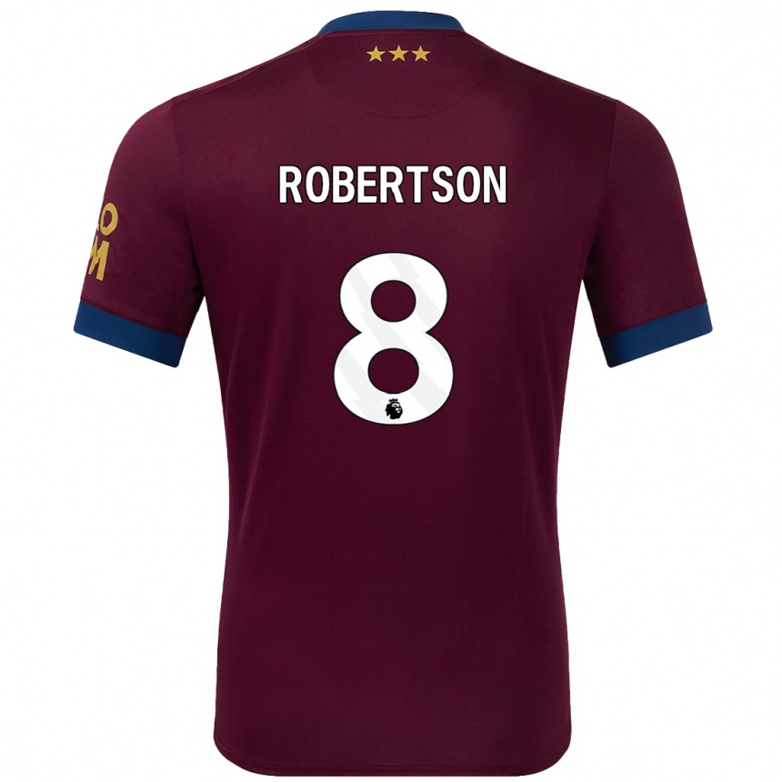 Hombre Fútbol Camiseta Kyra Robertson #8 Marrón 2ª Equipación 2024/25 México