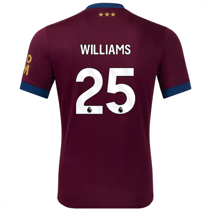 Hombre Fútbol Camiseta Erin Williams #25 Marrón 2ª Equipación 2024/25 México