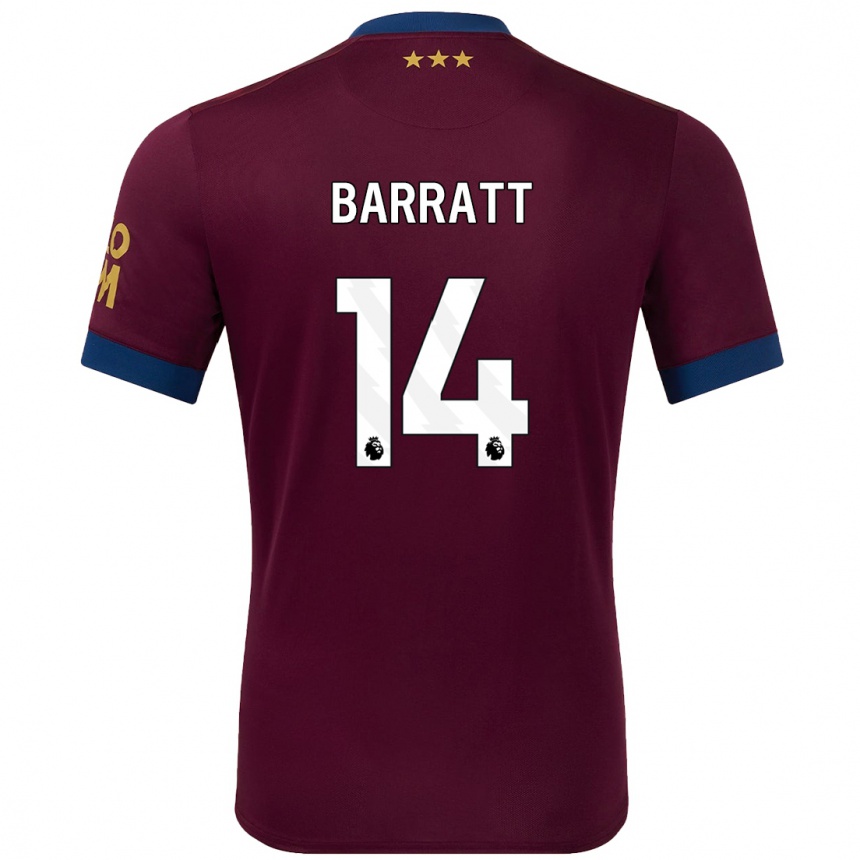 Hombre Fútbol Camiseta Zoe Barratt #14 Marrón 2ª Equipación 2024/25 México