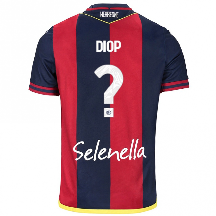 Mujer Fútbol Camiseta Saer Diop #0 Rojo Azul Real 1ª Equipación 2024/25 México