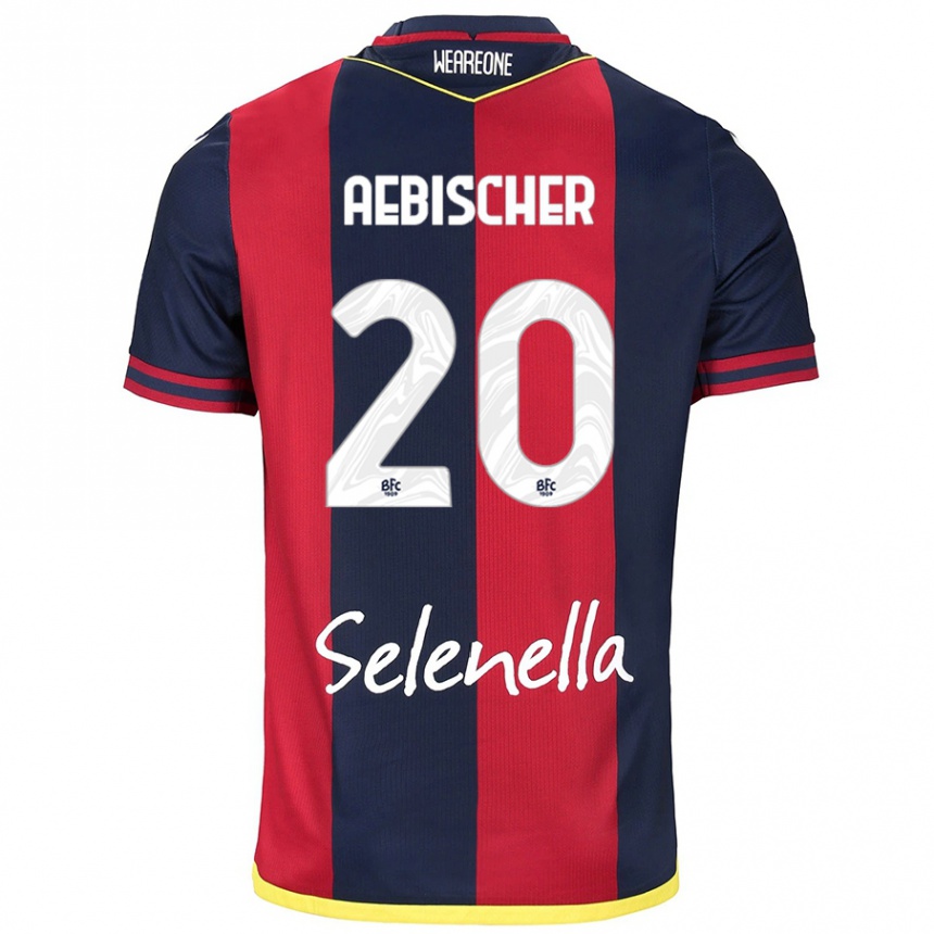 Mujer Fútbol Camiseta Michel Aebischer #20 Rojo Azul Real 1ª Equipación 2024/25 México