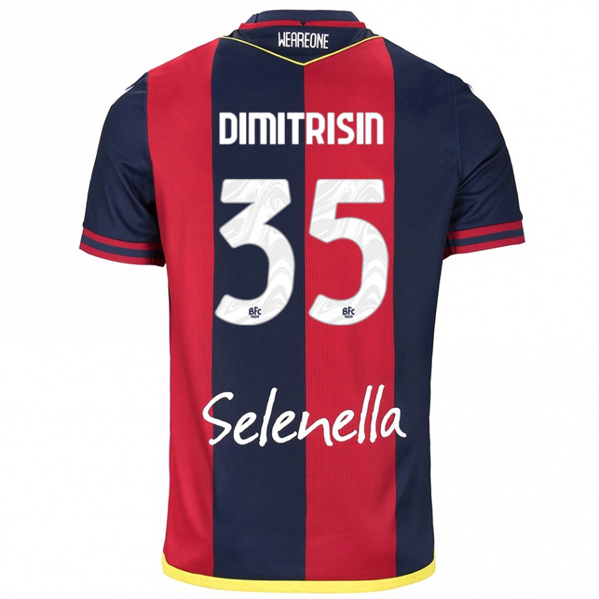 Mujer Fútbol Camiseta Danila Dimitrișin #35 Rojo Azul Real 1ª Equipación 2024/25 México