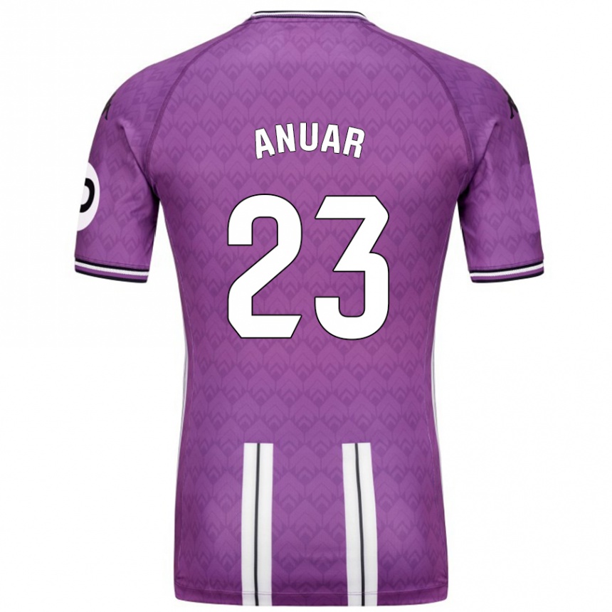 Mujer Fútbol Camiseta Anuar #23 Púrpura Blanco 1ª Equipación 2024/25 México