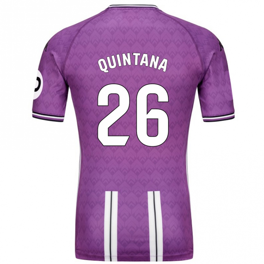 Mujer Fútbol Camiseta Alberto Quintana #26 Púrpura Blanco 1ª Equipación 2024/25 México