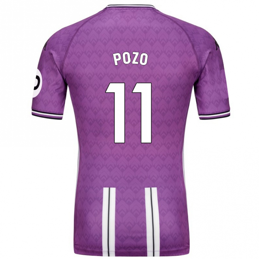 Mujer Fútbol Camiseta Manuel Pozo #11 Púrpura Blanco 1ª Equipación 2024/25 México