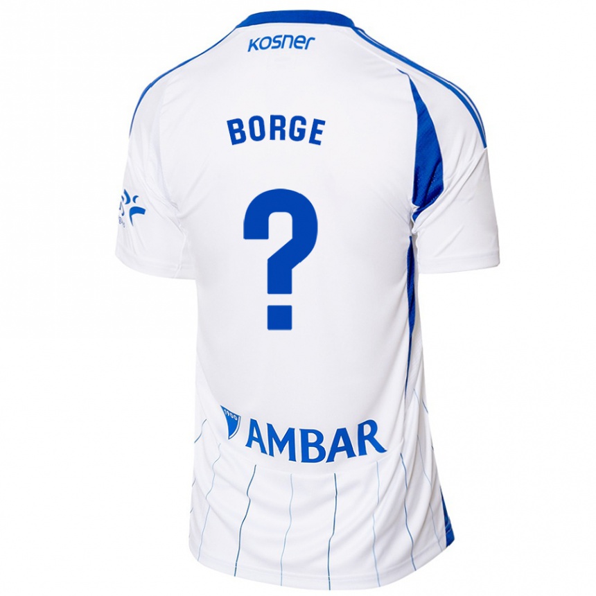 Mujer Fútbol Camiseta Andrés Borge #0 Rojo Blanco 1ª Equipación 2024/25 México