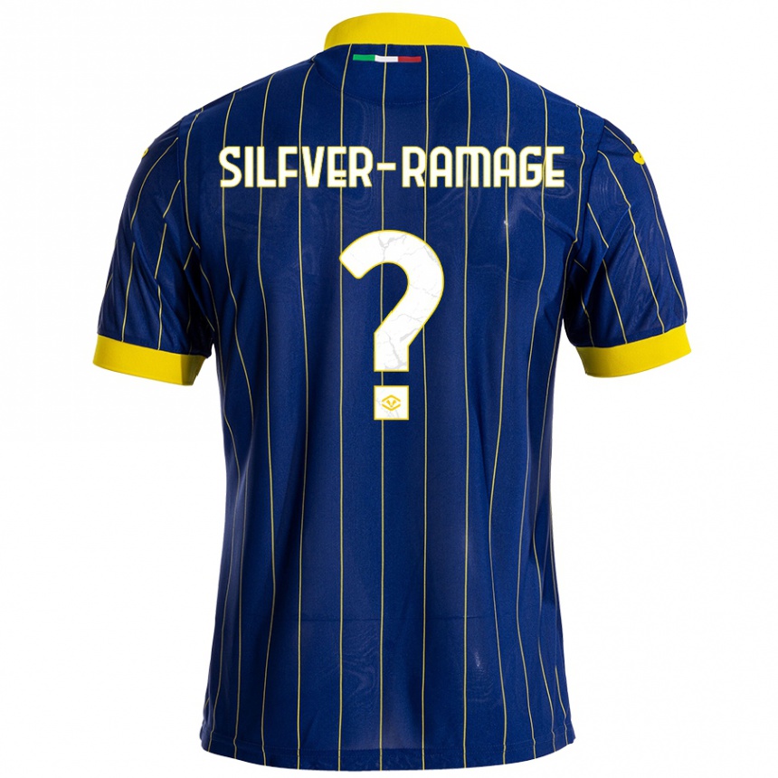 Mujer Fútbol Camiseta William Silfver-Ramage #0 Azul Amarillo 1ª Equipación 2024/25 México