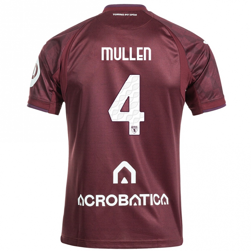 Mujer Fútbol Camiseta Senan Mullen #4 Granate Blanco 1ª Equipación 2024/25 México