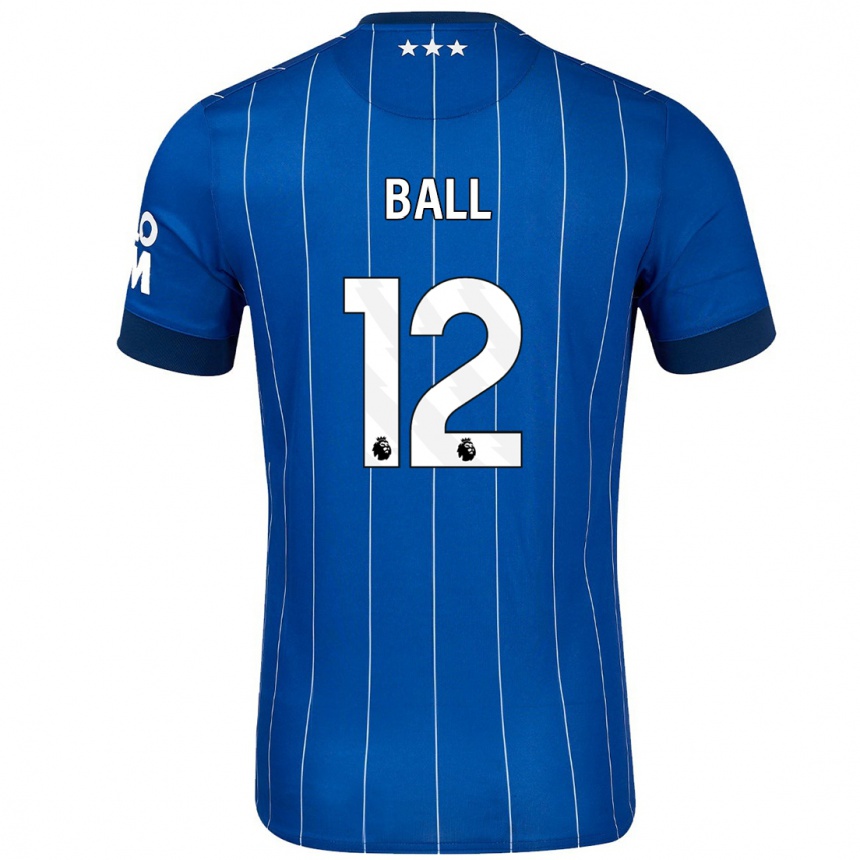 Mujer Fútbol Camiseta Dominic Ball #12 Azul Marino 1ª Equipación 2024/25 México