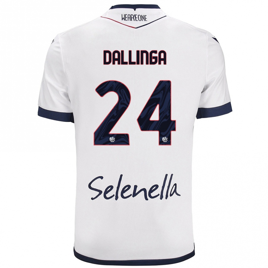 Mujer Fútbol Camiseta Thijs Dallinga #24 Blanco Azul Real 2ª Equipación 2024/25 México