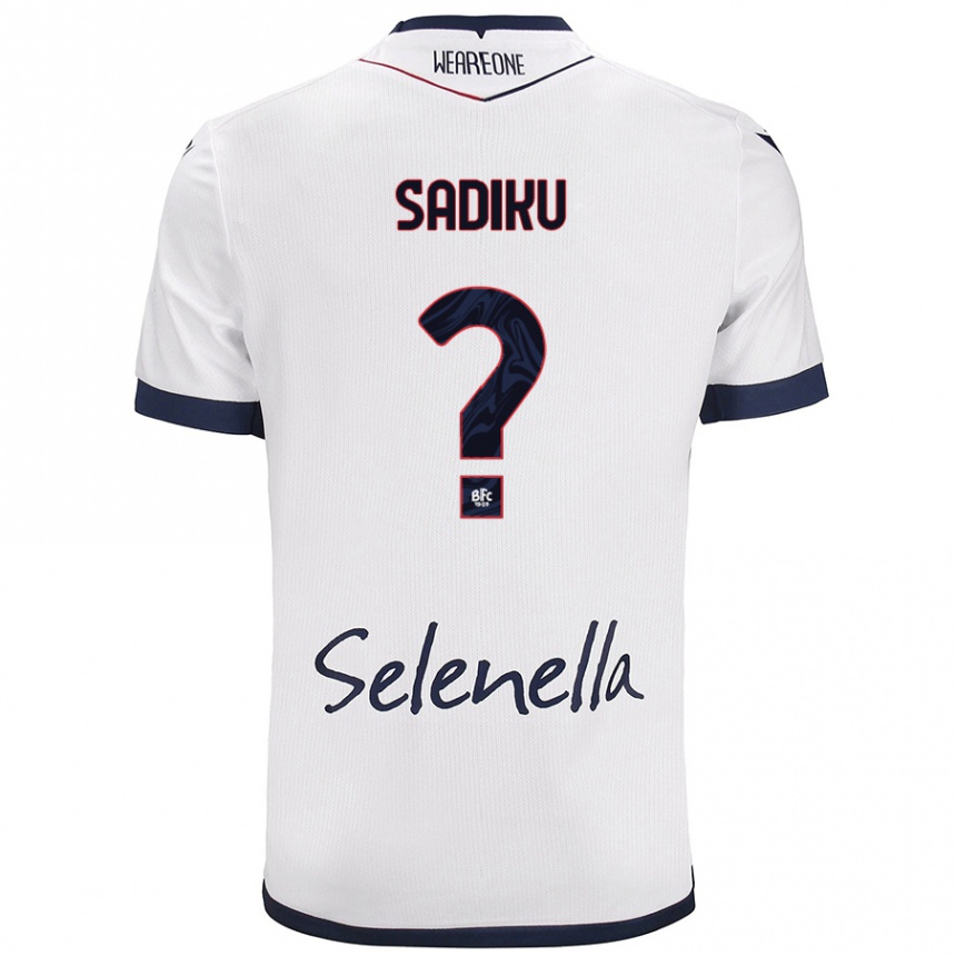 Mujer Fútbol Camiseta Bamir Sadiku #0 Blanco Azul Real 2ª Equipación 2024/25 México