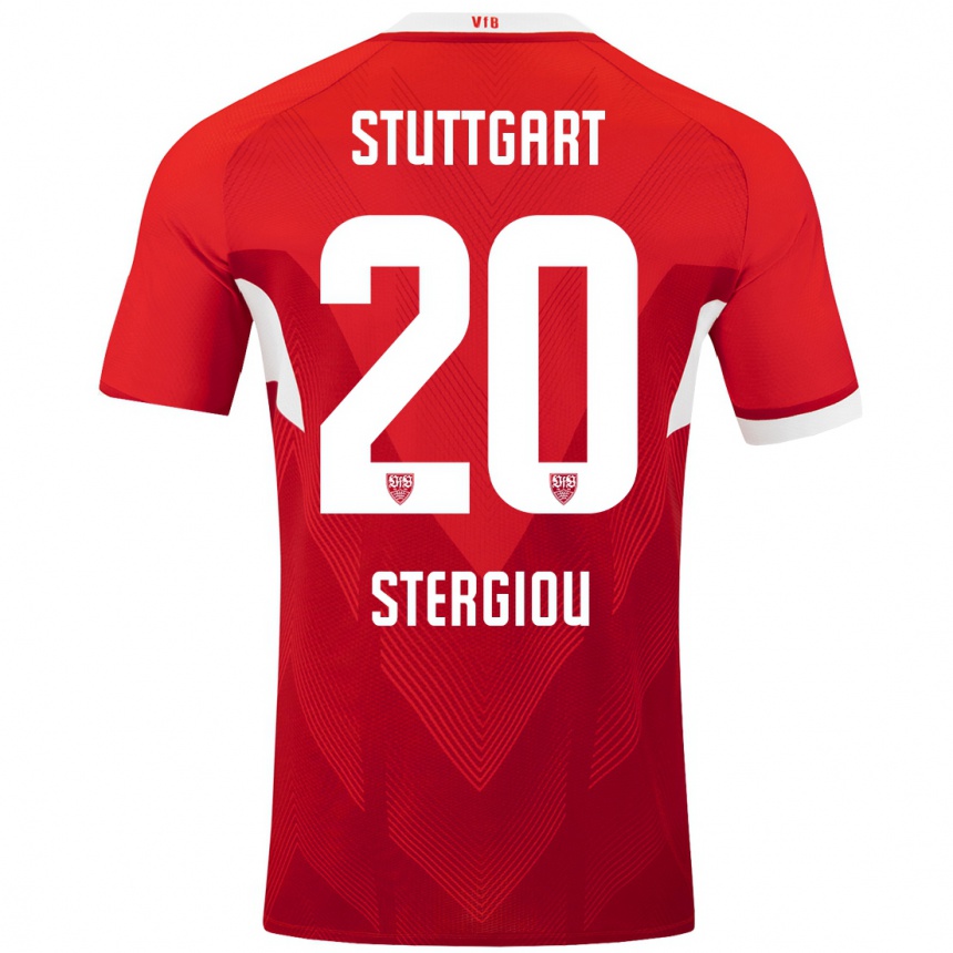 Mujer Fútbol Camiseta Leonidas Stergiou #20 Rojo Blanco 2ª Equipación 2024/25 México