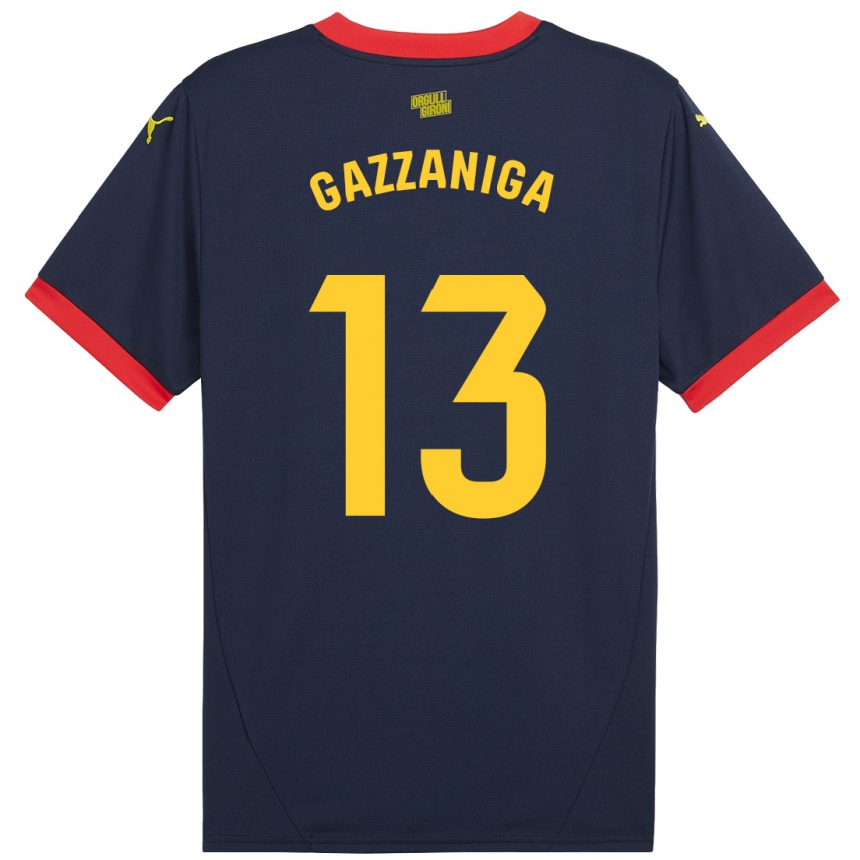 Mujer Fútbol Camiseta Paulo Gazzaniga #13 Azul Marino Rojo 2ª Equipación 2024/25 México